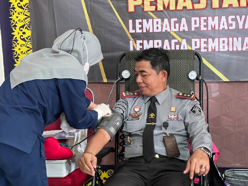 LPKA Tenggarong Ikuti Donor Darah dalam Rangka Hari Bhakti Pemasyarakatan Ke-60  